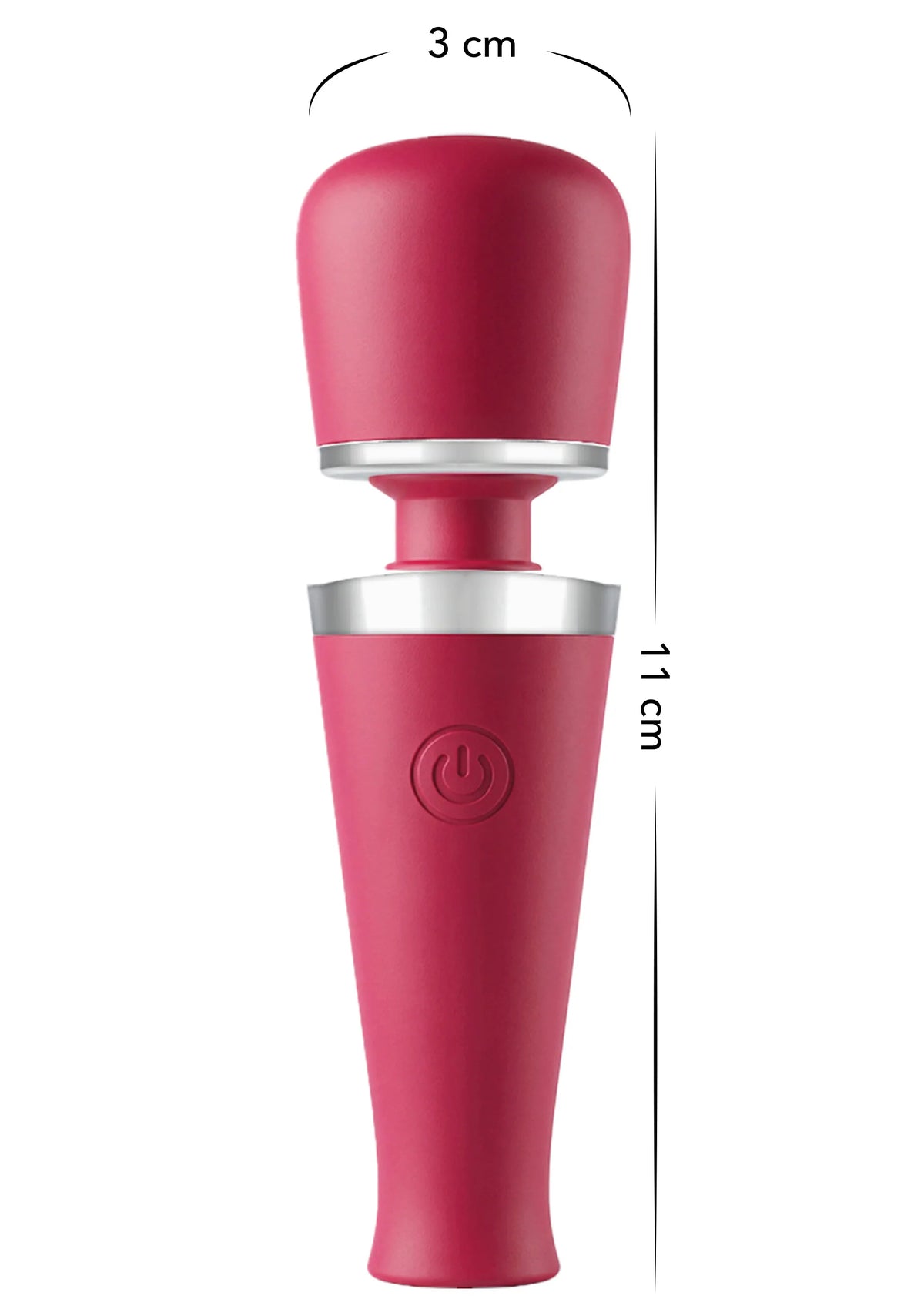 Bestel: Travel Wand Massager by Caresse - bij Happytoys: de erotische sex webshop | liever Happy dan Easy ⭐⭐⭐⭐⭐