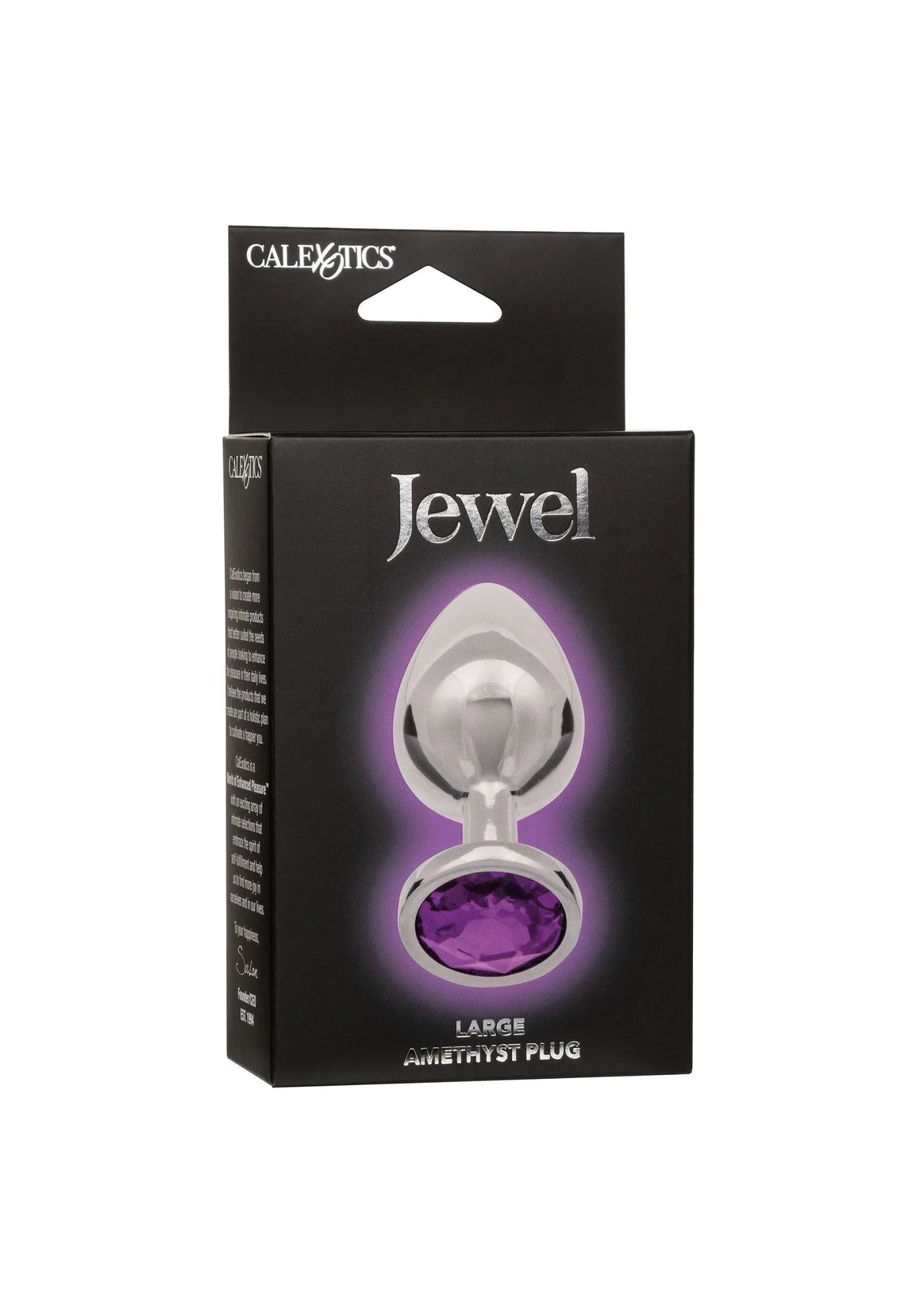 Bestel: Jewel Large Amethyst Plug by CalExotics - bij Happytoys.nl, happytoys.be, Happytoys.ae: erotische sex webshop | liever Happy dan Easy ⭐⭐⭐⭐⭐