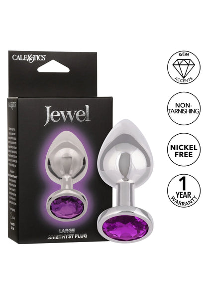 Bestel: Jewel Large Amethyst Plug by CalExotics - bij Happytoys.nl, happytoys.be, Happytoys.ae: erotische sex webshop | liever Happy dan Easy ⭐⭐⭐⭐⭐