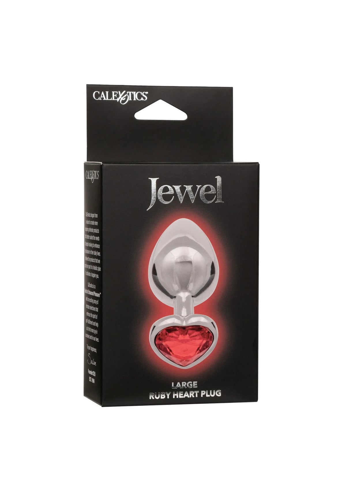 Bestel: Jewel Large Ruby Heart Plug butplug by CalExotics - bij Happytoys.nl, happytoys.be, Happytoys.ae: erotische sex webshop | liever Happy dan Easy ⭐⭐⭐⭐⭐