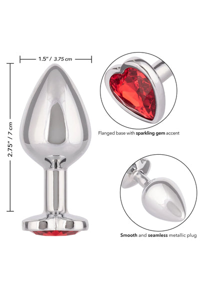 Bestel: Jewel Large Ruby Heart Plug butplug by CalExotics - bij Happytoys.nl, happytoys.be, Happytoys.ae: erotische sex webshop | liever Happy dan Easy ⭐⭐⭐⭐⭐