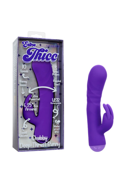 Bestel: Thicc Chubby Deep Thrust Bunny by CalExotics Enchanted - bij Happytoys: de erotische sex webshop | liever Happy dan Easy ⭐⭐⭐⭐⭐