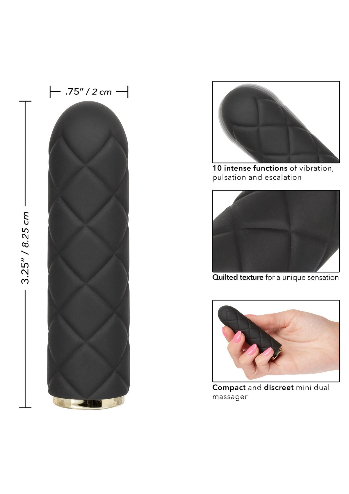 Bestel: Raven Quilted Seducer by CalExotics - bij Happytoys.nl, happytoys.be, Happytoys.ae: erotische sex webshop | liever Happy dan Easy ⭐⭐⭐⭐⭐