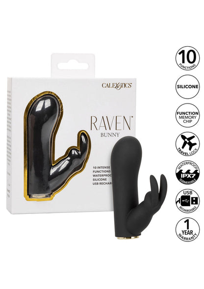 Bestel: Raven Bunny vibrator by CalExotics Raven - bij Happytoys.nl, happytoys.be, Happytoys.ae: erotische sex webshop | liever Happy dan Easy ⭐⭐⭐⭐⭐