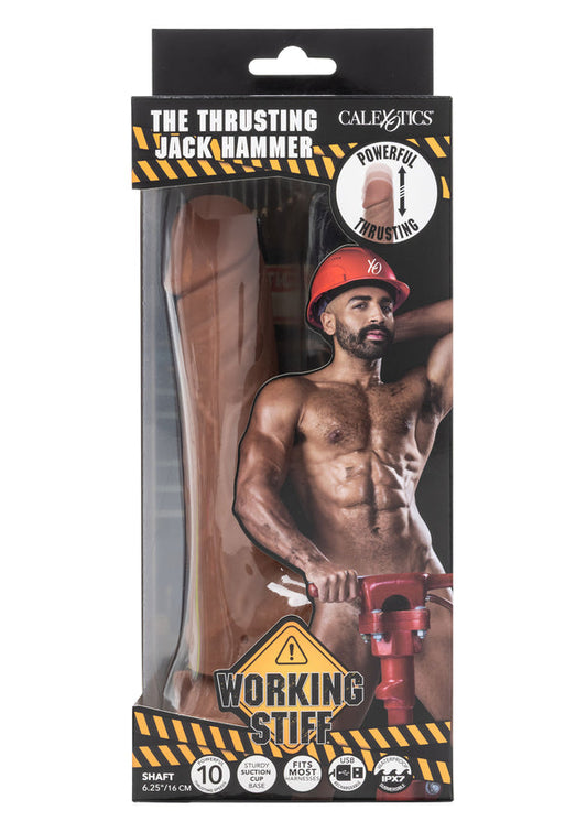 Bestel: The Thrusting Jack Hammer Dildo by CalExotics Working Stiff - bij Happytoys: de erotische sex webshop | liever Happy dan Easy ⭐⭐⭐⭐⭐