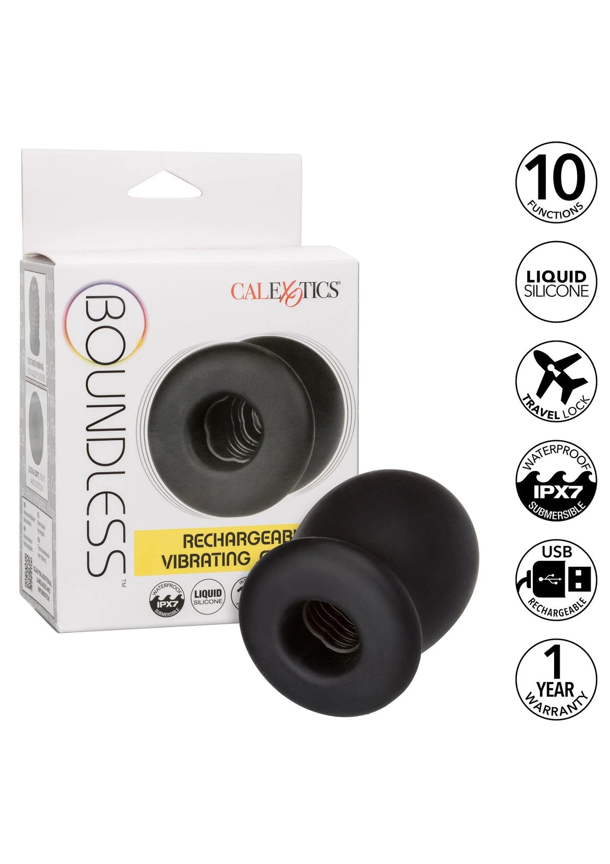 Bestel: Boundless Rechargeable Vibrating FTM Stroker by CalExotics - bij Happytoys.nl, happytoys.be, Happytoys.ae: erotische sex webshop | liever Happy dan Easy ⭐⭐⭐⭐⭐