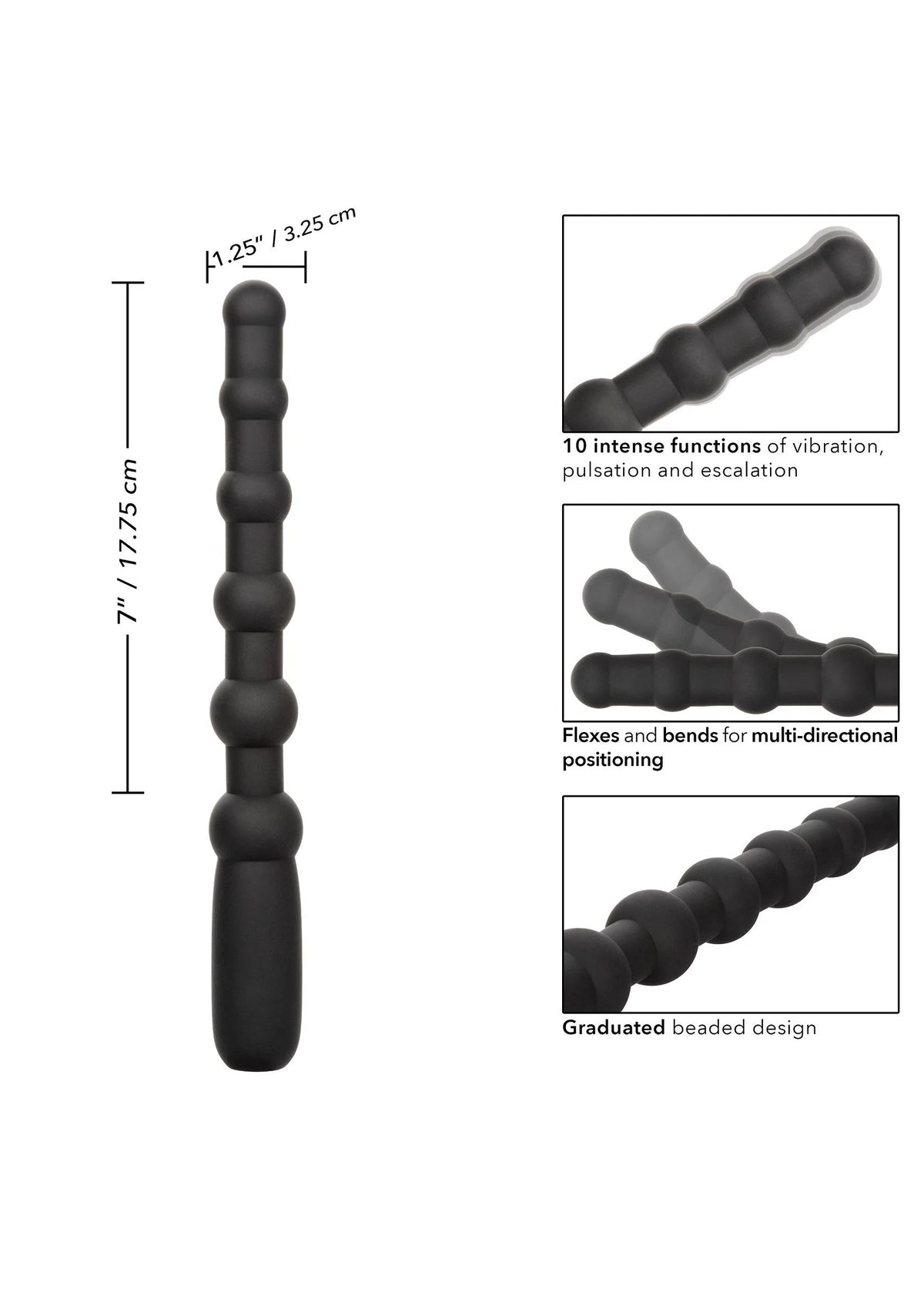 Bestel: Rechargeable X - 10 Beads by CalExotics - bij Happytoys.nl, happytoys.be, Happytoys.ae: erotische sex webshop | liever Happy dan Easy ⭐⭐⭐⭐⭐