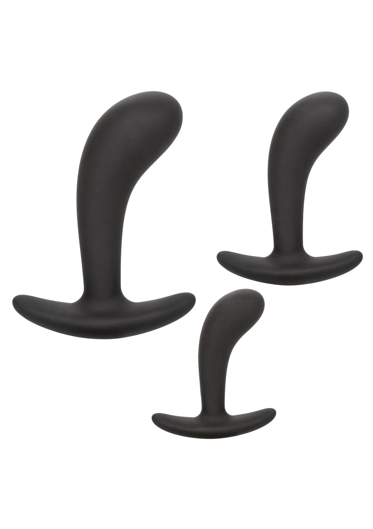 Bestel: Silicone Prostate butt plug Kit by CalExotics - buttplugs bij Happytoys.nl, happytoys.be, Happytoys.ae: erotische sex webshop | liever Happy dan Easy ⭐⭐⭐⭐⭐ - Default Title - 16686 - BLACK
