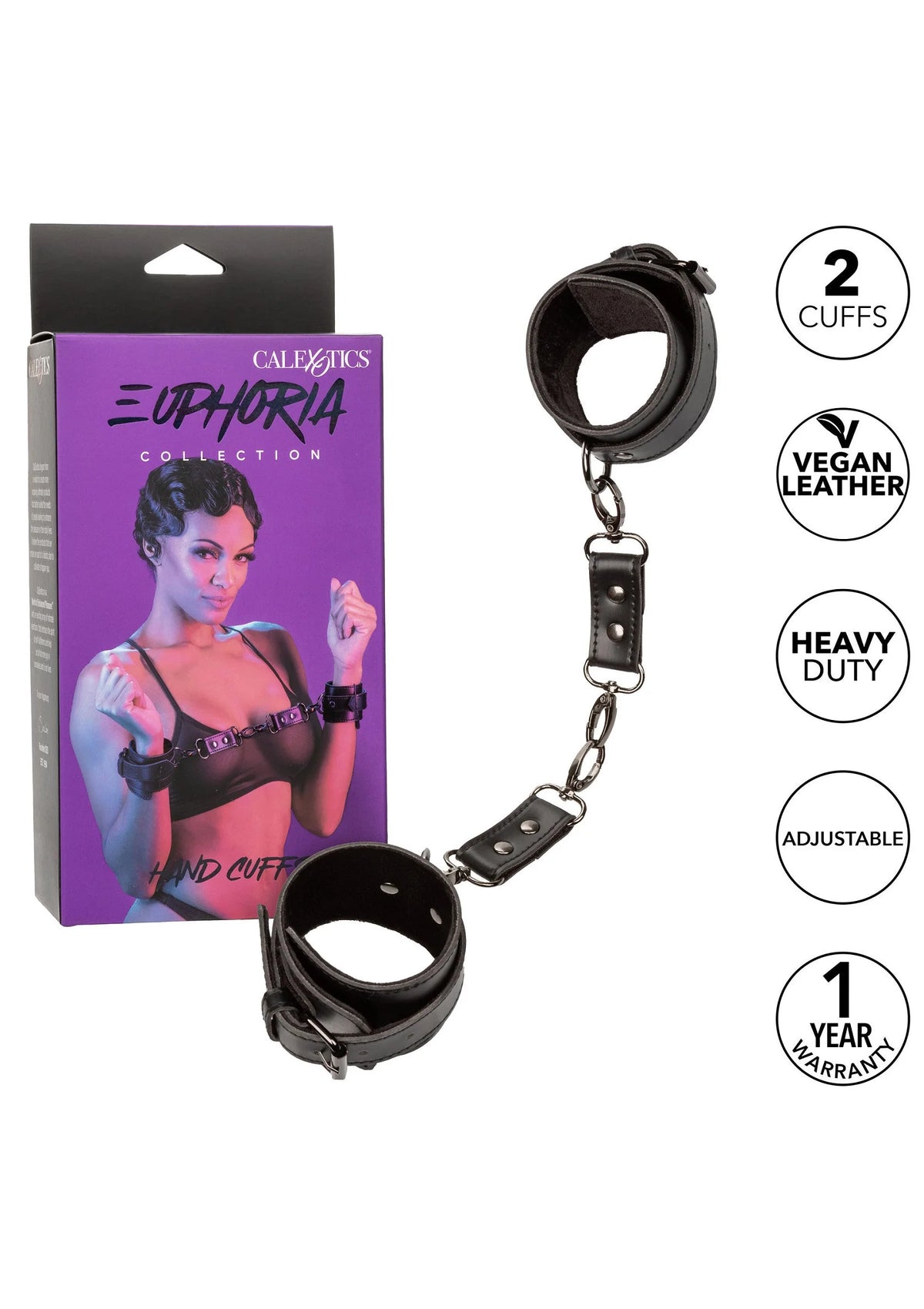 Bestel: Euphoria Collection Hand Cuffs by CalExotics - bij Happytoys.nl, happytoys.be, Happytoys.ae: erotische sex webshop | liever Happy dan Easy ⭐⭐⭐⭐⭐