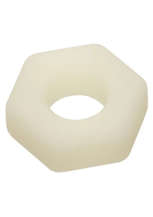 Silicone Prolong Sexagon Ring by CalExotics - Happytoys Sexshop: online sex shop for Feeling Happy & Easy 😊 - Discreet geleverd