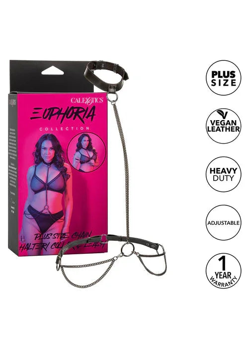 Chain Halter & Collar Plus by CalExotics - Happytoys Sexshop: online sex shop for Feeling Happy & Easy 😊 - Discreet geleverd