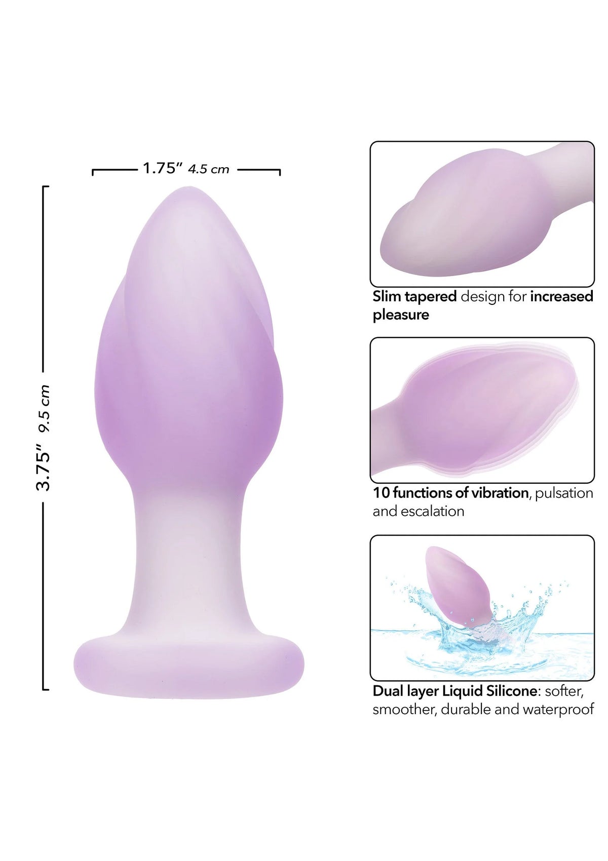 Bestel: Lavender Haze Ridge Probe by CalExotics - bij Happytoys: de erotische sex webshop | liever Happy dan Easy ⭐⭐⭐⭐⭐