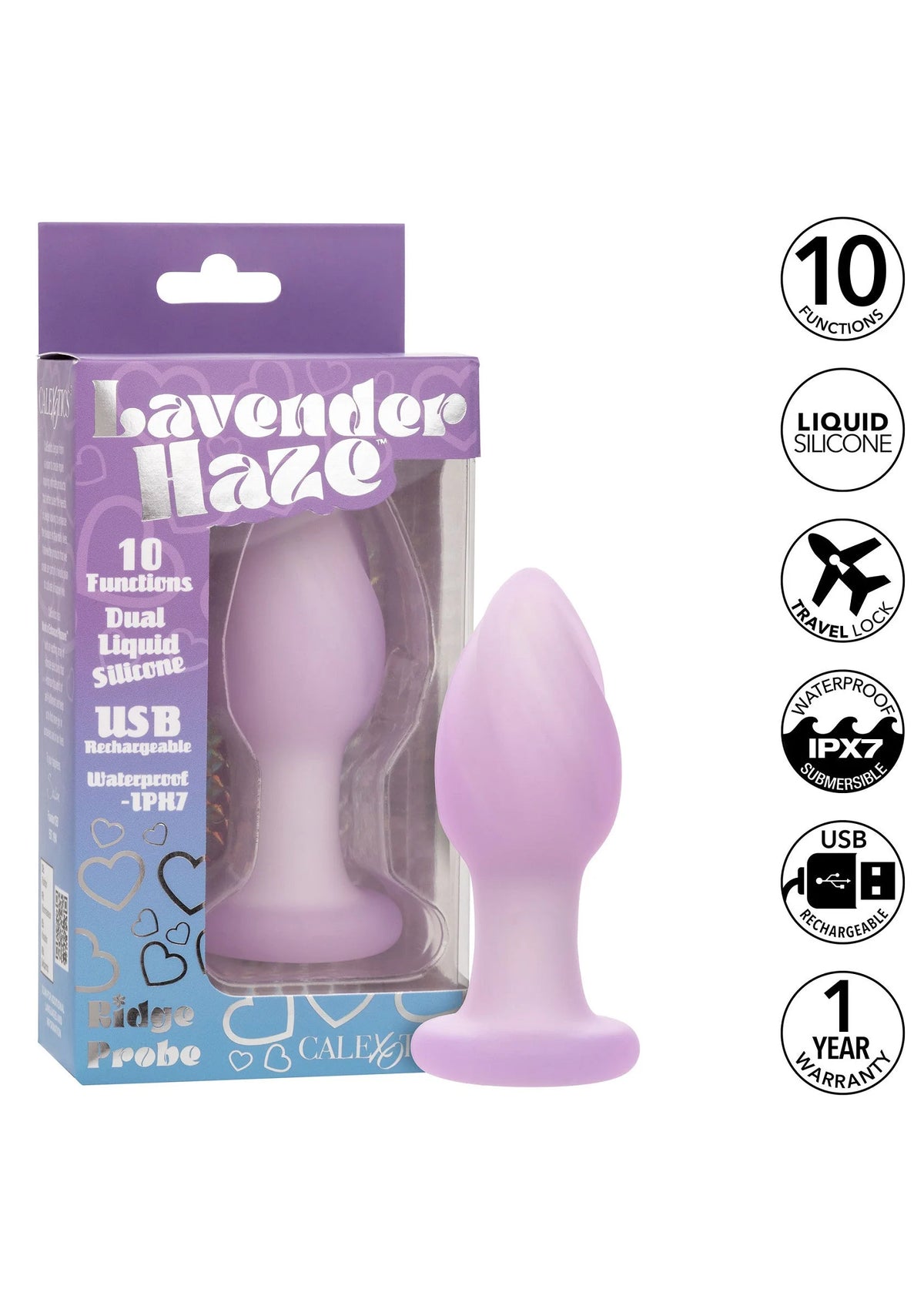 Bestel: Lavender Haze Ridge Probe by CalExotics - bij Happytoys: de erotische sex webshop | liever Happy dan Easy ⭐⭐⭐⭐⭐