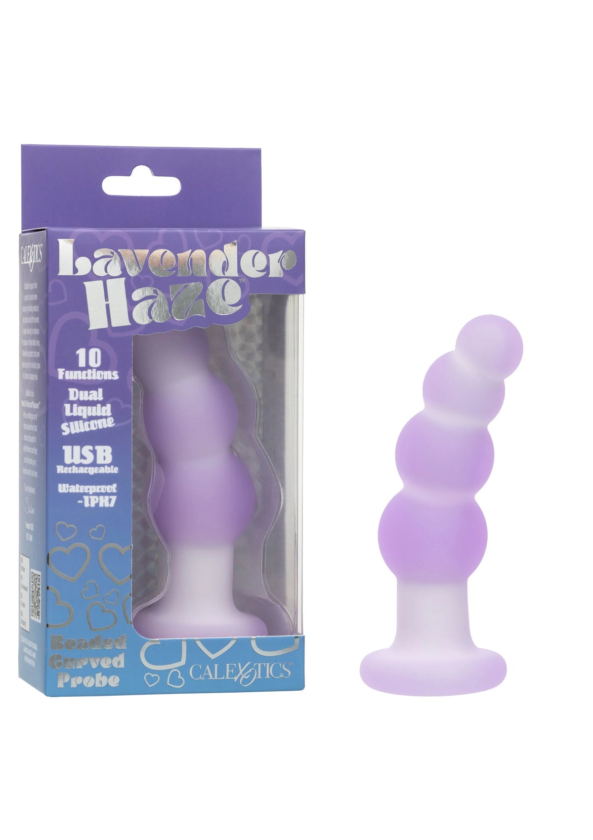 Bestel: Beaded Curved Probe by CalExotics Lavender Haze - vibrators bij Happytoys.nl, happytoys.be, Happytoys.ae: erotische sex webshop | liever Happy dan Easy ⭐⭐⭐⭐⭐