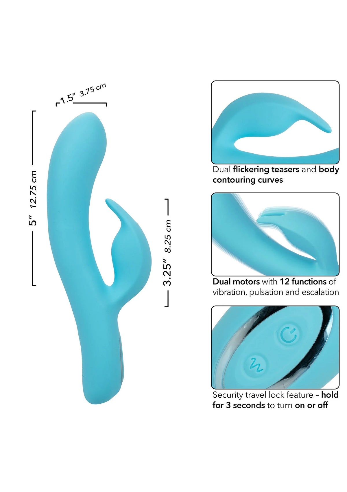 Bestel: Azure Bunny G by CalExotics - bij Happytoys.nl, happytoys.be, Happytoys.ae: erotische sex webshop | liever Happy dan Easy ⭐⭐⭐⭐⭐