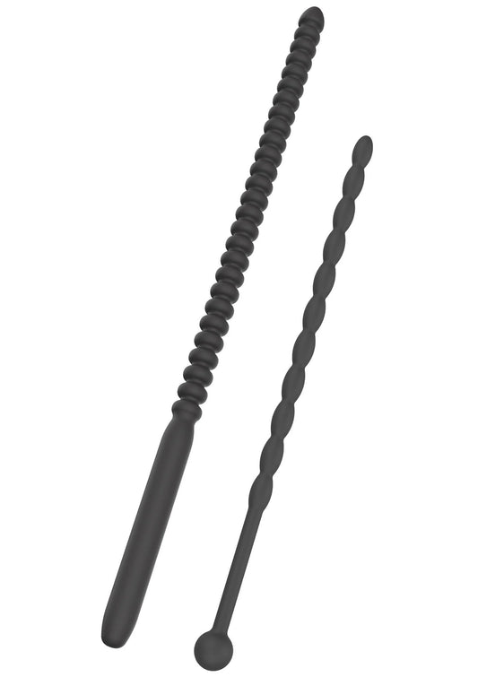 Bestel: Ribbed Penis Dilators Advanced 2 pcs - bij Happytoys.nl, happytoys.be, Happytoys.ae: erotische sex webshop | liever Happy dan Easy ⭐⭐⭐⭐⭐ - Default Title - 16814 - BLACK