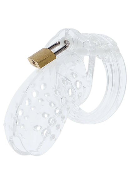 Bestel: Chastity Cock Cage Acrylic - bij Happytoys.nl, happytoys.be, Happytoys.ae: erotische sex webshop | liever Happy dan Easy ⭐⭐⭐⭐⭐ - Default Title - 16820 - CLEAR