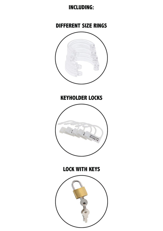 Bestel: Chastity Cock Cage Acrylic - bij Happytoys.nl, happytoys.be, Happytoys.ae: erotische sex webshop | liever Happy dan Easy ⭐⭐⭐⭐⭐