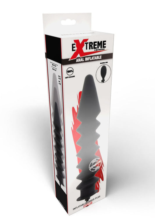 Bestel: Inflatable Ribbed Plug Expert Buttplug by Hidden Desire Extreme - bij Happytoys.nl, happytoys.be, Happytoys.ae: erotische sex webshop | liever Happy dan Easy ⭐⭐⭐⭐⭐