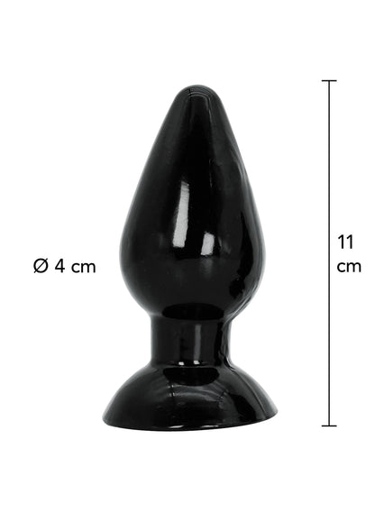 Bestel: Buttplug Medium 11 cm - bij Happytoys.nl, happytoys.be, Happytoys.ae: erotische sex webshop | liever Happy dan Easy ⭐⭐⭐⭐⭐ - Default Title - 16862 - BLACK