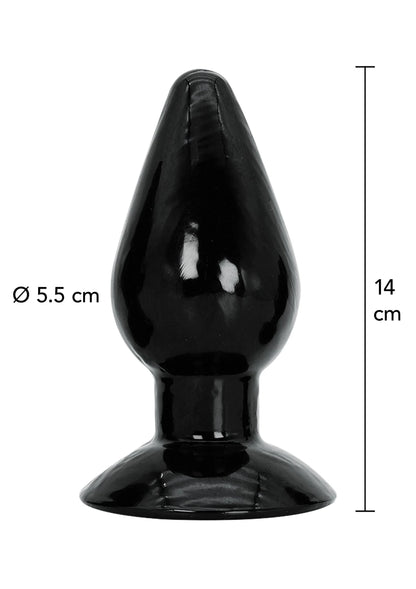Bestel: Buttplug Large 14 cm - bij Happytoys.nl, happytoys.be, Happytoys.ae: erotische sex webshop | liever Happy dan Easy ⭐⭐⭐⭐⭐ - Default Title - 16863 - BLACK