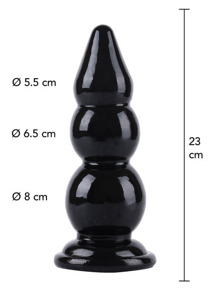 Bestel: Buttplug Balls 23 cm - bij Happytoys.nl, happytoys.be, Happytoys.ae: erotische sex webshop | liever Happy dan Easy ⭐⭐⭐⭐⭐ - Default Title - 16870 - BLACK
