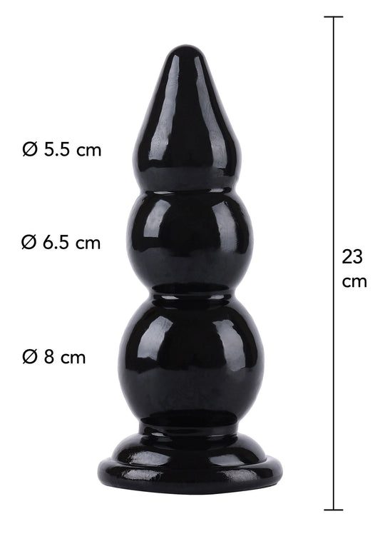 Bestel: Buttplug Balls 23 cm - bij Happytoys.nl, happytoys.be, Happytoys.ae: erotische sex webshop | liever Happy dan Easy ⭐⭐⭐⭐⭐ - Default Title - 16870 - BLACK