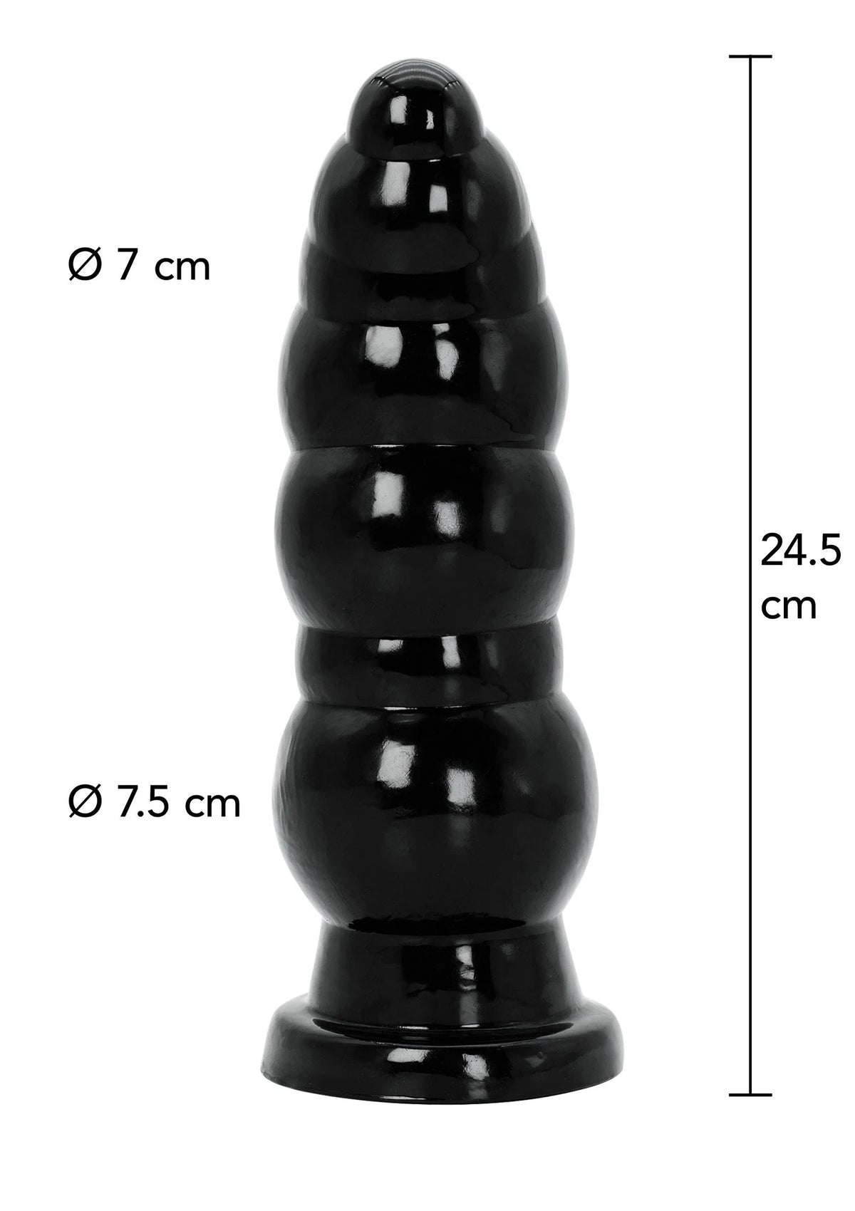 Bestel: Buttplug Balls 24.5 cm - bij Happytoys.nl, happytoys.be, Happytoys.ae: erotische sex webshop | liever Happy dan Easy ⭐⭐⭐⭐⭐ - Default Title - 16871 - BLACK