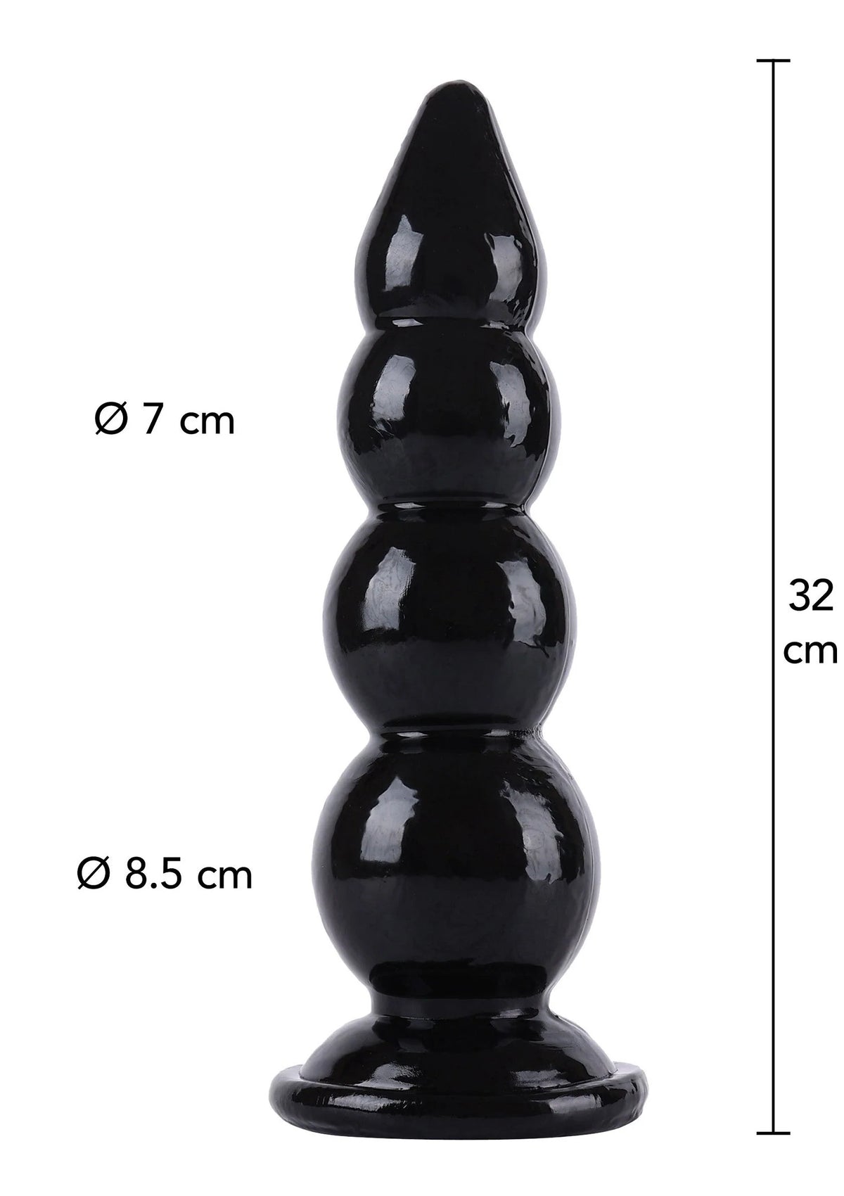Bestel: Buttplug Balls 32 cm by Hidden Desire Extreme - bij Happytoys: de erotische sex webshop | liever Happy dan Easy ⭐⭐⭐⭐⭐