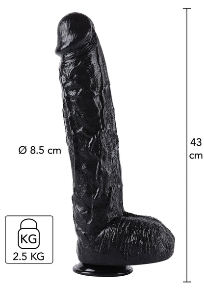 Bestel: Dong 43 cm by Hidden Desire - bij Happytoys.nl, happytoys.be, Happytoys.ae: erotische sex webshop | liever Happy dan Easy ⭐⭐⭐⭐⭐ - Default Title - 16893 - BLACK