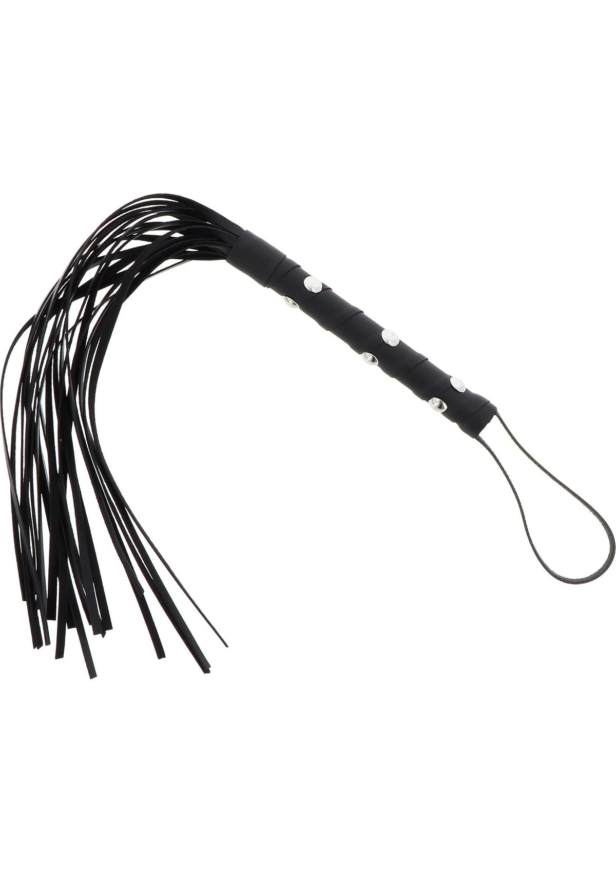 Bestel: Extreme Short Studded Flogger Whip by Hidden Desire - bij Happytoys.nl, happytoys.be, Happytoys.ae: erotische sex webshop | liever Happy dan Easy ⭐⭐⭐⭐⭐ - Default Title - 16895 - BLACK