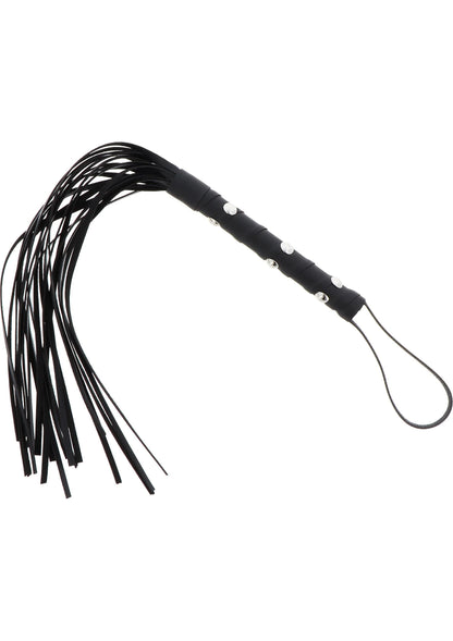 Bestel: Extreme Short Studded Flogger Whip by Hidden Desire - bij Happytoys.nl, happytoys.be, Happytoys.ae: erotische sex webshop | liever Happy dan Easy ⭐⭐⭐⭐⭐ - Default Title - 16895 - BLACK