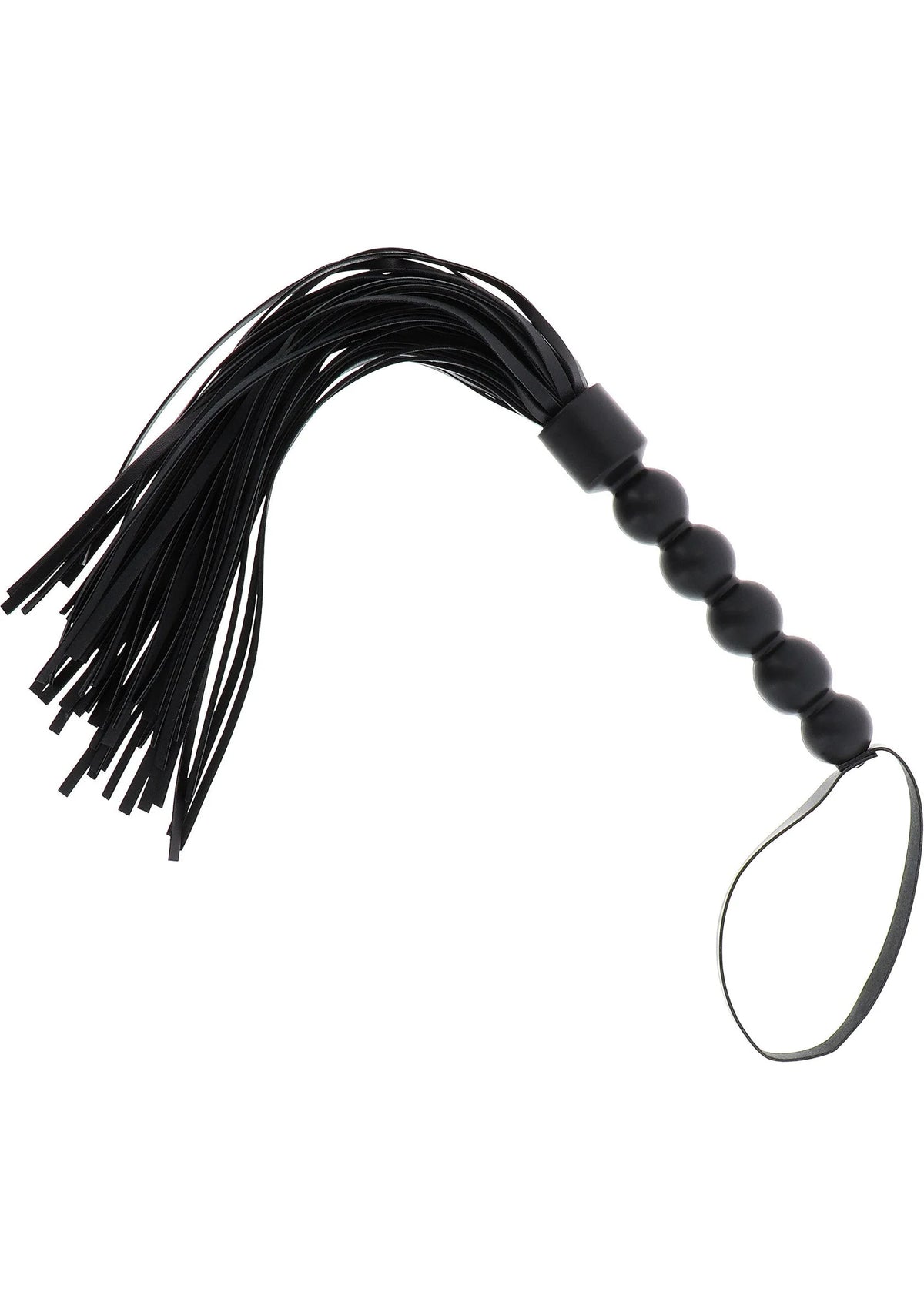 Bestel: Short Beaded Flogger Whip by Hidden Desire - bij Happytoys.nl, happytoys.be, Happytoys.ae: erotische sex webshop | liever Happy dan Easy ⭐⭐⭐⭐⭐ - Default Title - 16896 - BLACK
