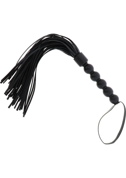 Bestel: Short Beaded Flogger Whip by Hidden Desire - bij Happytoys.nl, happytoys.be, Happytoys.ae: erotische sex webshop | liever Happy dan Easy ⭐⭐⭐⭐⭐ - Default Title - 16896 - BLACK