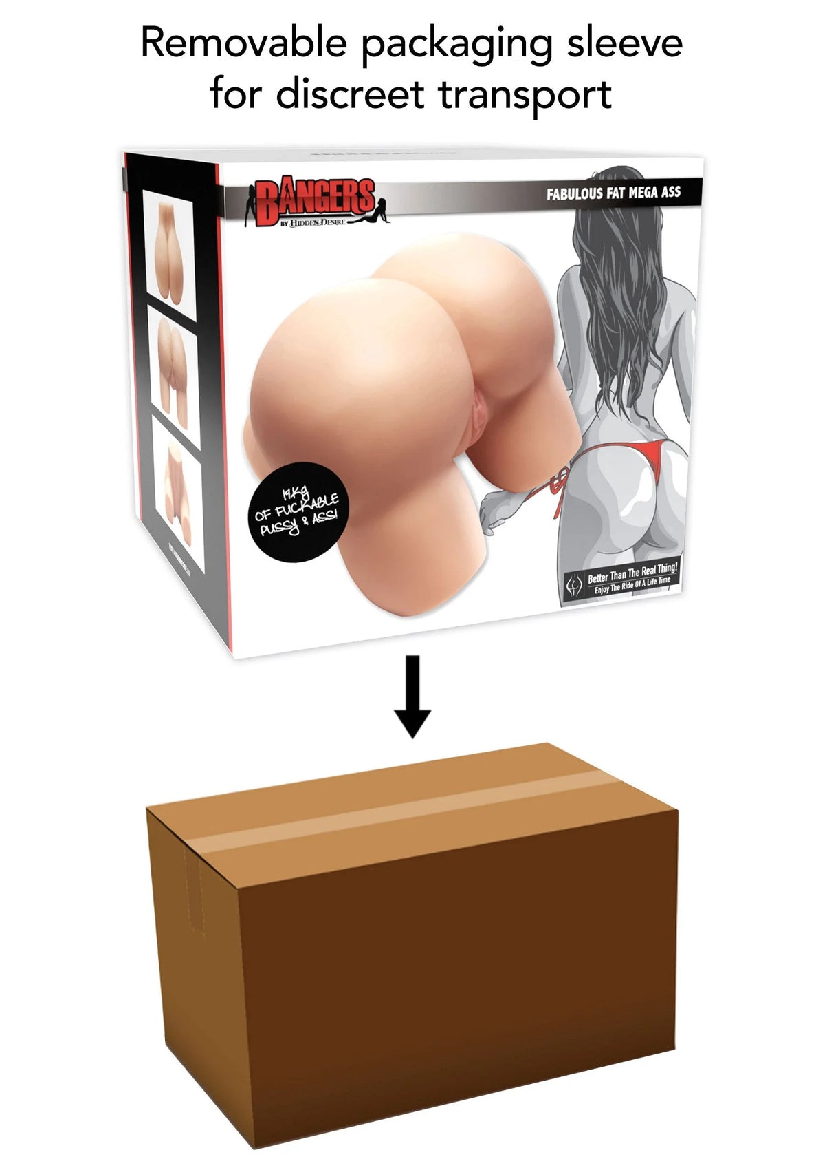 Bestel: Bangers Fabulous Fat Mega Ass 19kg by Hidden Desire - bij Happytoys.nl, happytoys.be, Happytoys.ae: erotische sex webshop | liever Happy dan Easy ⭐⭐⭐⭐⭐