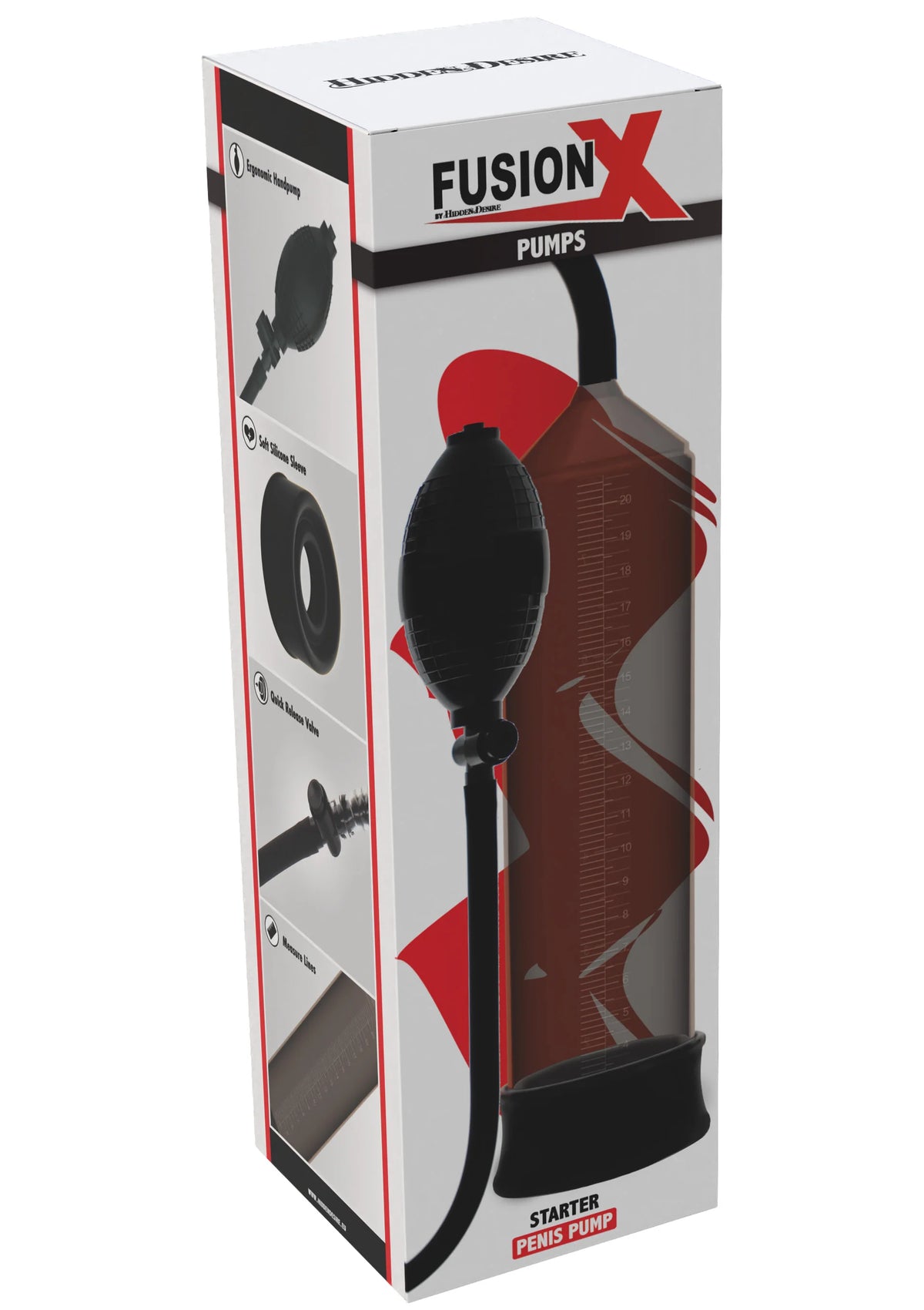 Bestel: Fusion Starter Penis Pump Clear by Hidden Desire - bij Happytoys.nl, happytoys.be, Happytoys.ae: erotische sex webshop | liever Happy dan Easy ⭐⭐⭐⭐⭐
