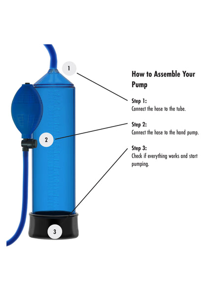 Bestel: Fusion Starter Penis Pump Blue by Hidden Desire - bij Happytoys.nl, happytoys.be, Happytoys.ae: erotische sex webshop | liever Happy dan Easy ⭐⭐⭐⭐⭐