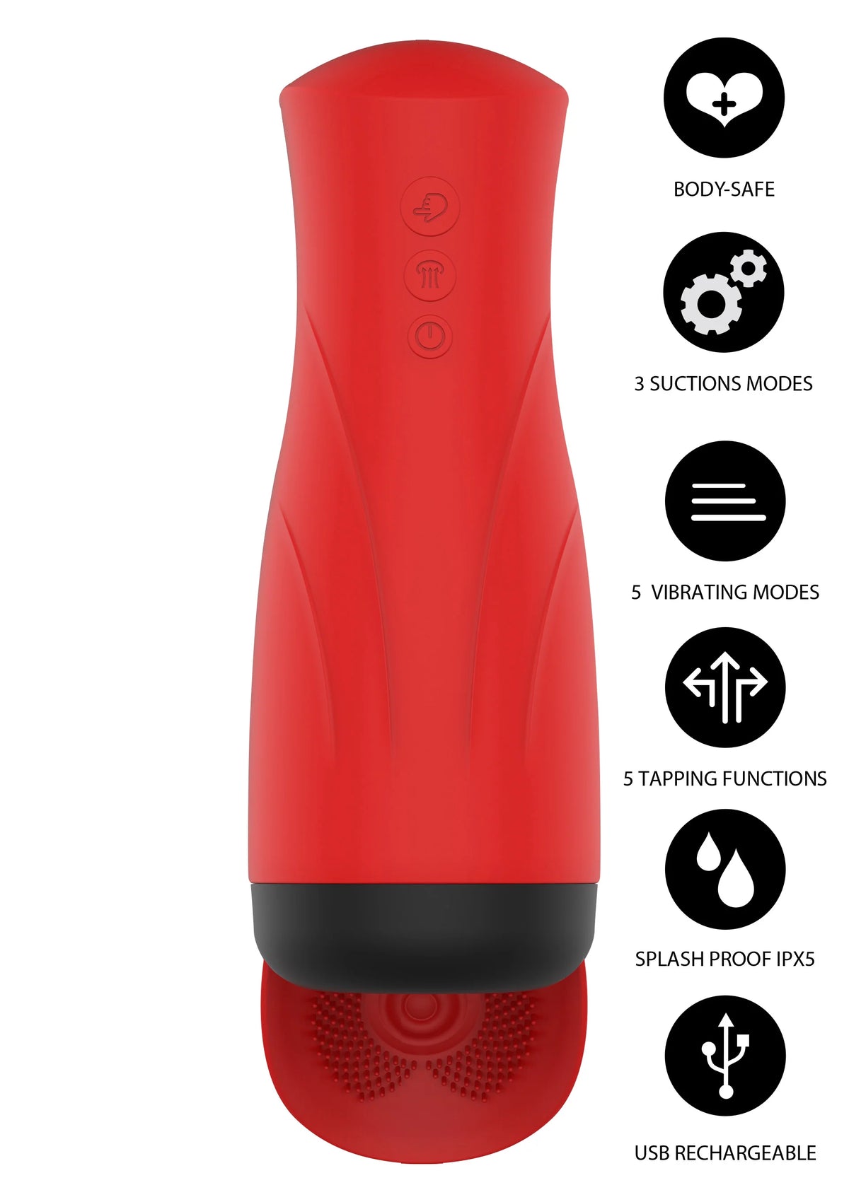 Bestel: Super Suction Nutbuster Triple Masturbator by Hidden Desire - bij Happytoys.nl, happytoys.be, Happytoys.ae: erotische sex webshop | liever Happy dan Easy ⭐⭐⭐⭐⭐