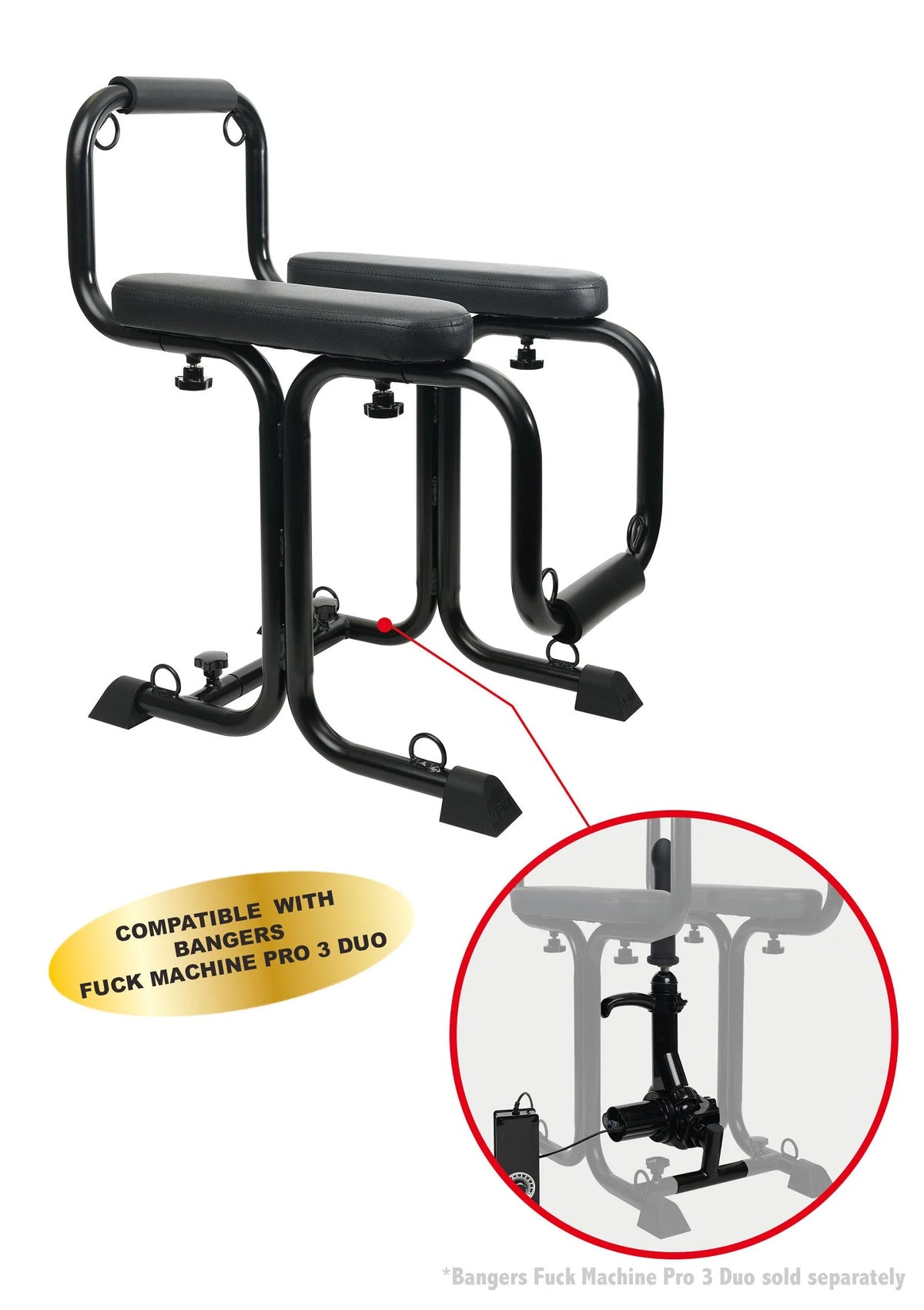 Bestel: Bangers Fuck Machines Bondage Fuck Seat by Hidden Desire - bij Happytoys.nl, happytoys.be, Happytoys.ae: erotische sex webshop | liever Happy dan Easy ⭐⭐⭐⭐⭐