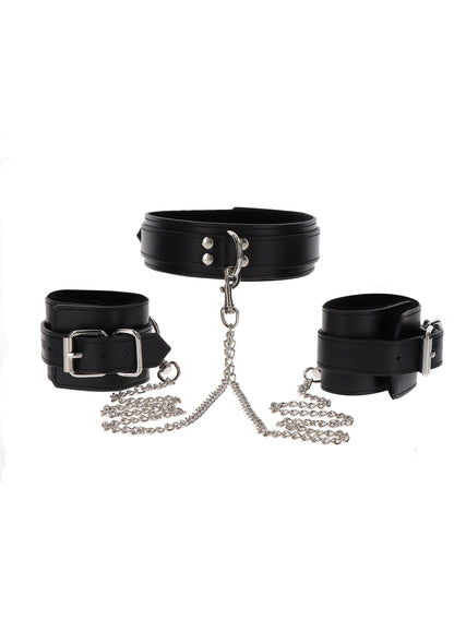 Bestel: Heavy Collar and Wrist Cuffs - bij Happytoys.nl, happytoys.be, Happytoys.ae: erotische sex webshop | liever Happy dan Easy ⭐⭐⭐⭐⭐