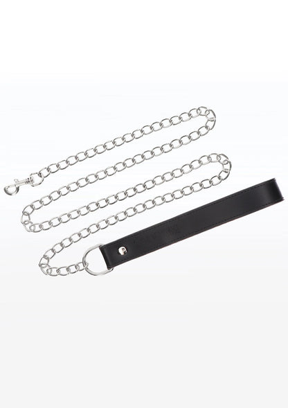 Bestel: Bondage Essentials Chain Leash by Taboom - bij Happytoys.nl, happytoys.be, Happytoys.ae: erotische sex webshop | liever Happy dan Easy ⭐⭐⭐⭐⭐ - Default Title - 17105 - BLACK