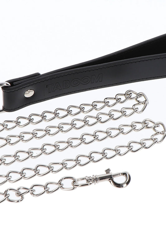Bestel: Elegant Collar and Chain Leash by Taboom Luxury Bondage Essentials - bij Happytoys: de erotische sex webshop | liever Happy dan Easy ⭐⭐⭐⭐⭐