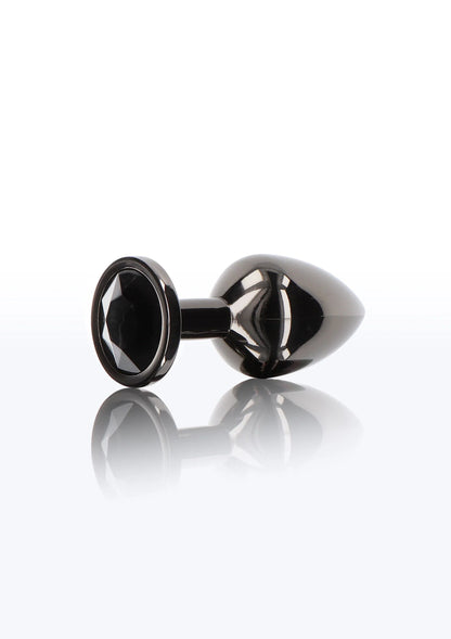 Bestel: Butt Plug With Diamond Jewel M - bij Happytoys.nl, happytoys.be, Happytoys.ae: erotische sex webshop | liever Happy dan Easy ⭐⭐⭐⭐⭐ - Default Title - 17117 - BLACK