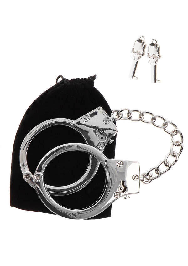 Bestel: Silver Plated BDSM Handcuffs by Taboom Luxury Bondage Essentials - bij Happytoys: de erotische sex webshop | liever Happy dan Easy ⭐⭐⭐⭐⭐
