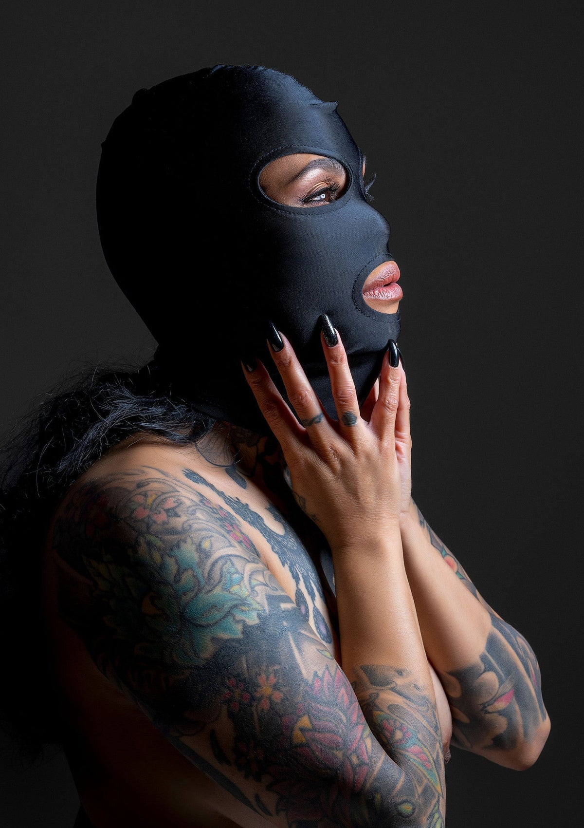 Bestel: Spandex Hood - bij Happytoys.nl, happytoys.be, Happytoys.ae: erotische sex webshop | liever Happy dan Easy ⭐⭐⭐⭐⭐ - Default Title - 17132 - BLACK