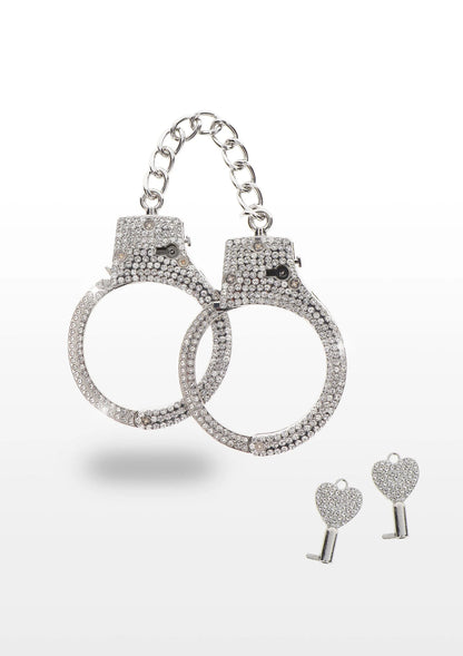 Bestel: Diamond Wrist Cuffs Silver - bij Happytoys.nl, happytoys.be, Happytoys.ae: erotische sex webshop | liever Happy dan Easy ⭐⭐⭐⭐⭐