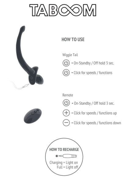 Bestel: Bondage Essentials Puppy Play Wiggle Tail by Taboom - bij Happytoys.nl, happytoys.be, Happytoys.ae: erotische sex webshop | liever Happy dan Easy ⭐⭐⭐⭐⭐