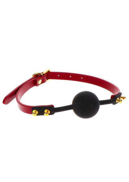 Bestel: Bondage in Luxury Silicone Ball Gag by Taboom - bij Happytoys: de erotische sex webshop | liever Happy dan Easy ⭐⭐⭐⭐⭐