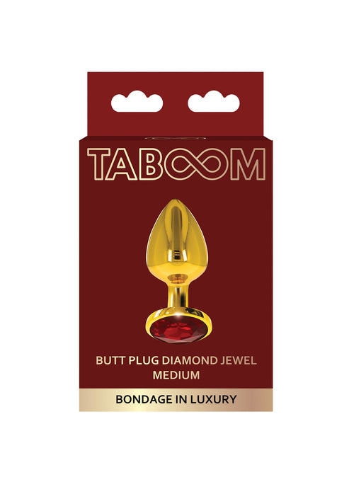 Bestel: Butt Plug With Diamond Jewel M by Taboom Bondage in Luxury - bij Happytoys: de erotische sex webshop | liever Happy dan Easy ⭐⭐⭐⭐⭐