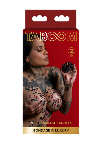 Bestel: Rose Japanese Drip Candle 2 pcs by Taboom Bondage In Luxury - BDSM sets bij Happytoys.nl, happytoys.be, Happytoys.ae: erotische sex webshop | liever Happy dan Easy ⭐⭐⭐⭐⭐